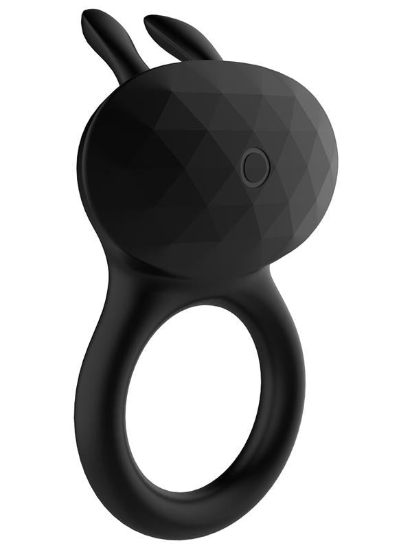 Evolved Playful Diamonds The Duke Rechargeable Cock Ring with Rabbit Tickler - - Rabbit Vibrators