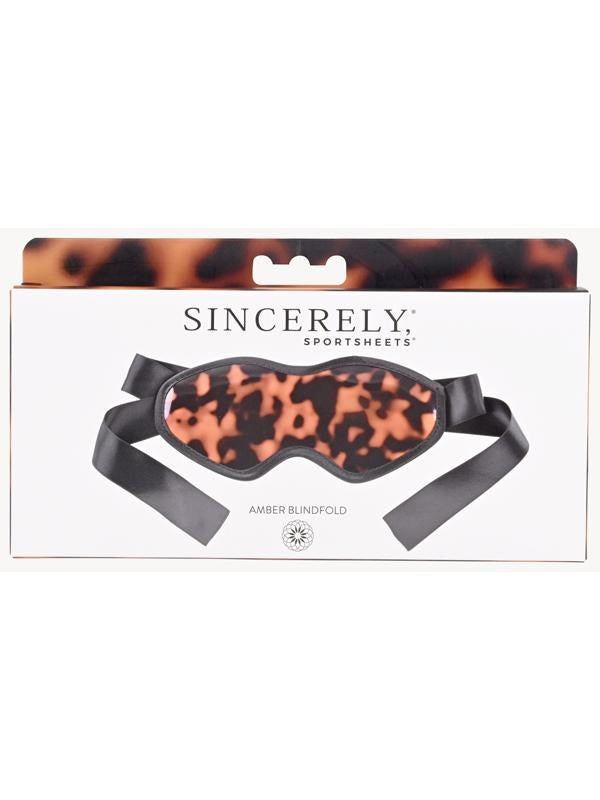 Sportsheets Amber Blindfold Luxurious Satin Sensory Play Accessory - - Masks And Blindfolds