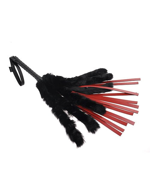 Sportsheets Saffron Faux Fur Flogger Dual Sensation BDSM Impact Play - - Whips And Crops