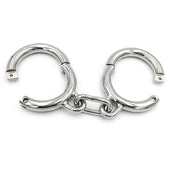BDStyle Heavy Duty BDSM Play Metal Wrist Cuffs Only with Chain - - Cuffs And Restraints