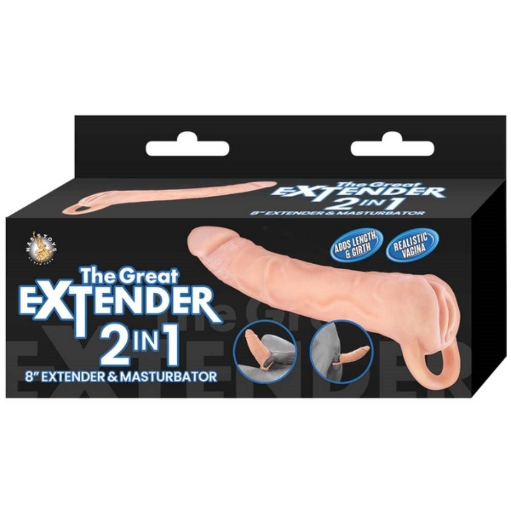 Nasstoys THE GREAT EXTENDER 2 in 1 Penis Extender and Masturbator - - Penis Sleeves and Extenders