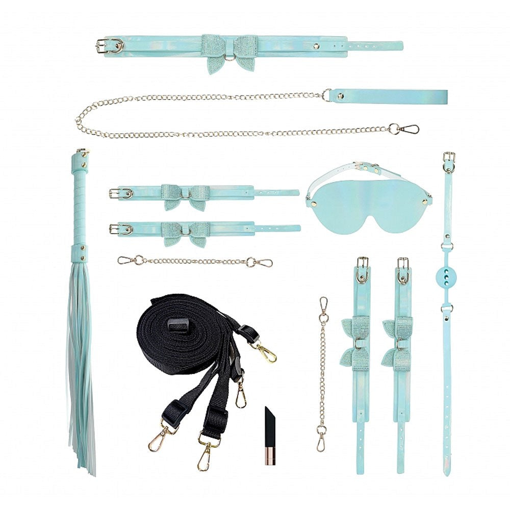 Shots Toys OUCH! Paris Collection 8 Piece Bondage Set with Bag Premium Kit - - Bondage Kits