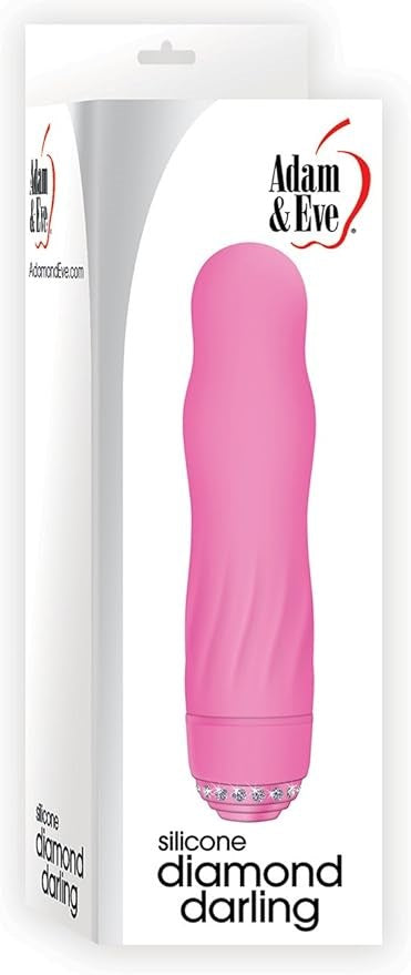 Adam & Eve Diamond Darling G Spot Vibrator with Rhinestone Base - - G-Spot Vibrators