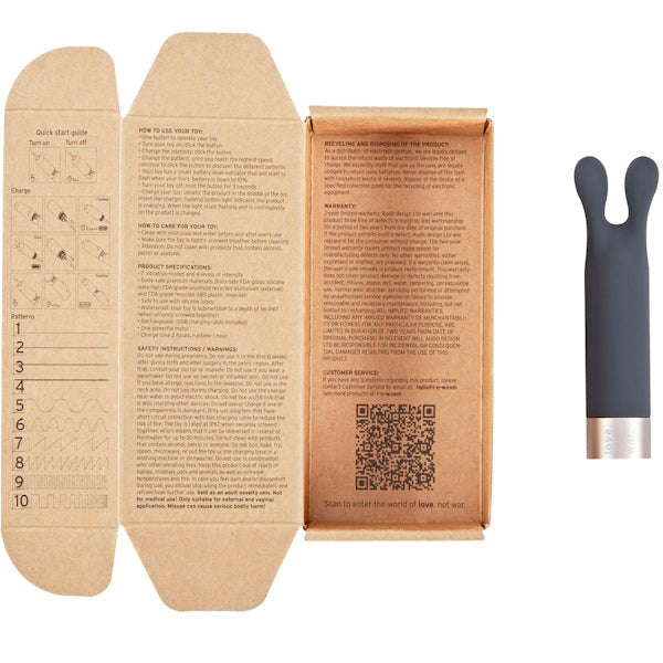 LOVE NOT WAR Laska Classic Rabbit Vibrator - - Rabbit Vibrators