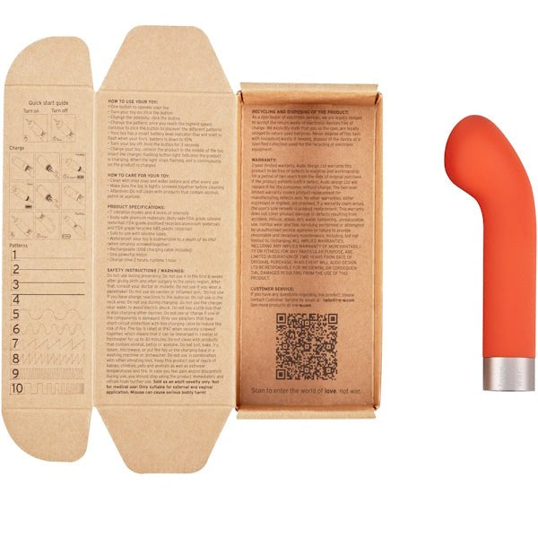 LOVE NOT WAR Liebe Silicone G Spot Vibrator - - G-Spot Vibrators