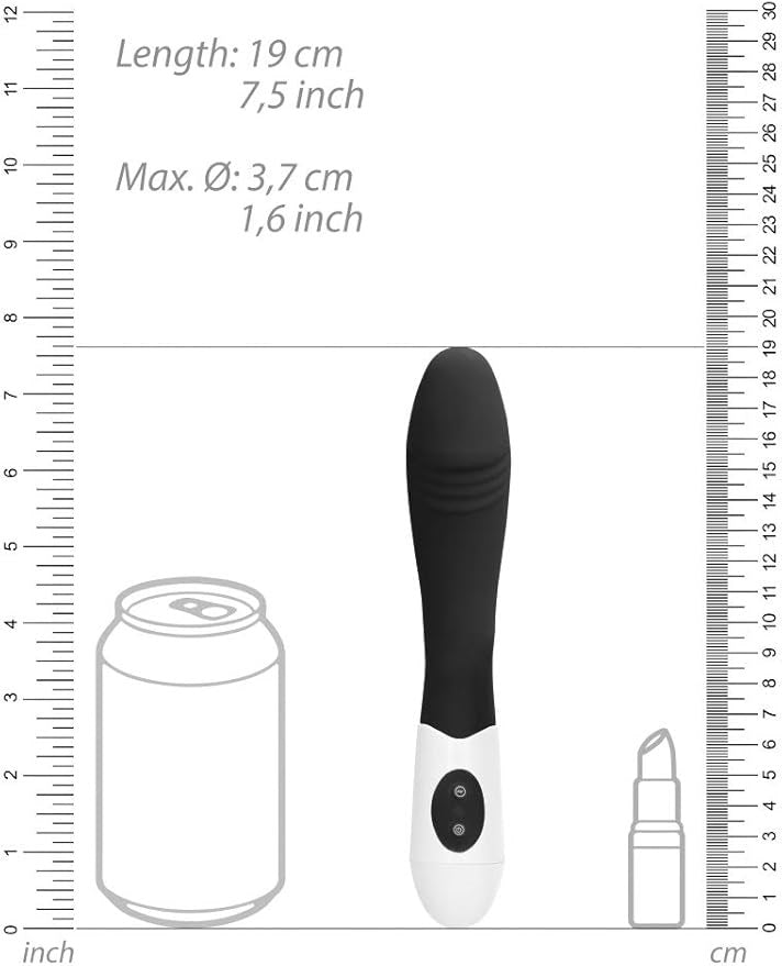 Shots Toys GC Ribbed G Spot Vibrator Curved Design & 10 Vibration Modes - - G-Spot Vibrators