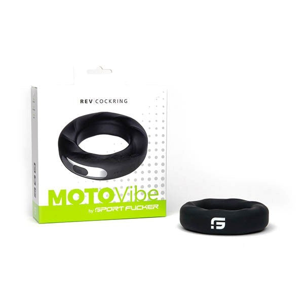 Sport Fucker MOTOVibe Rev Rechargeable Vibrating Cock Ring Rigid Fit - - Vibrating Cock Rings
