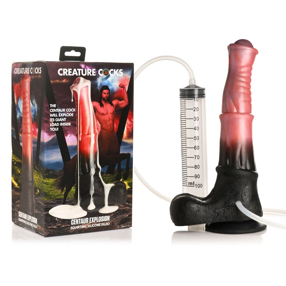 XR Brands Creature Cocks Centaur Explosion Squirting Fantasy Dildo 24.5cm - - Realistic Dildos