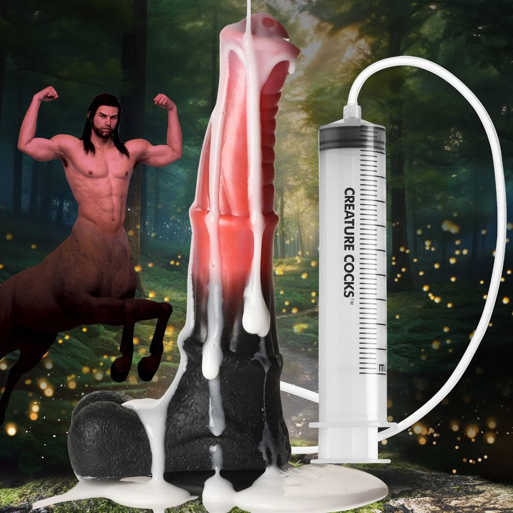 XR Brands Creature Cocks Centaur Explosion Squirting Fantasy Dildo 24.5cm - - Realistic Dildos