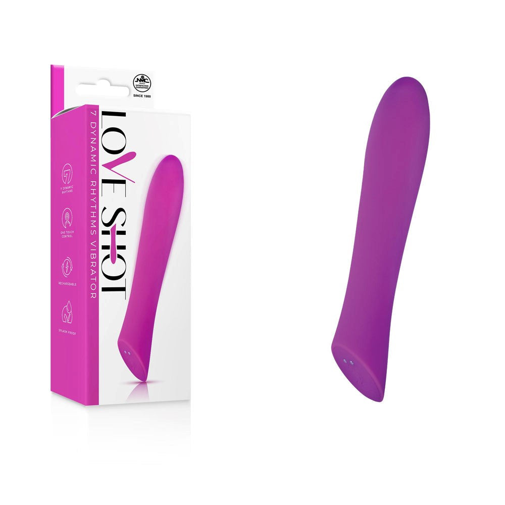 NANMA Corporation Excellent Power Love Shot USB Rechargeable G Spot Vibrator Purple - - G-Spot Vibrators