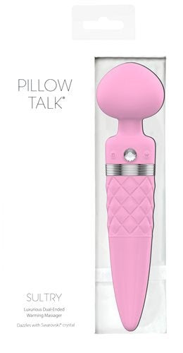 BMS Factory Pillow Talk Sultry Dual Ended Warming Body Wand Massager - - Body Wands