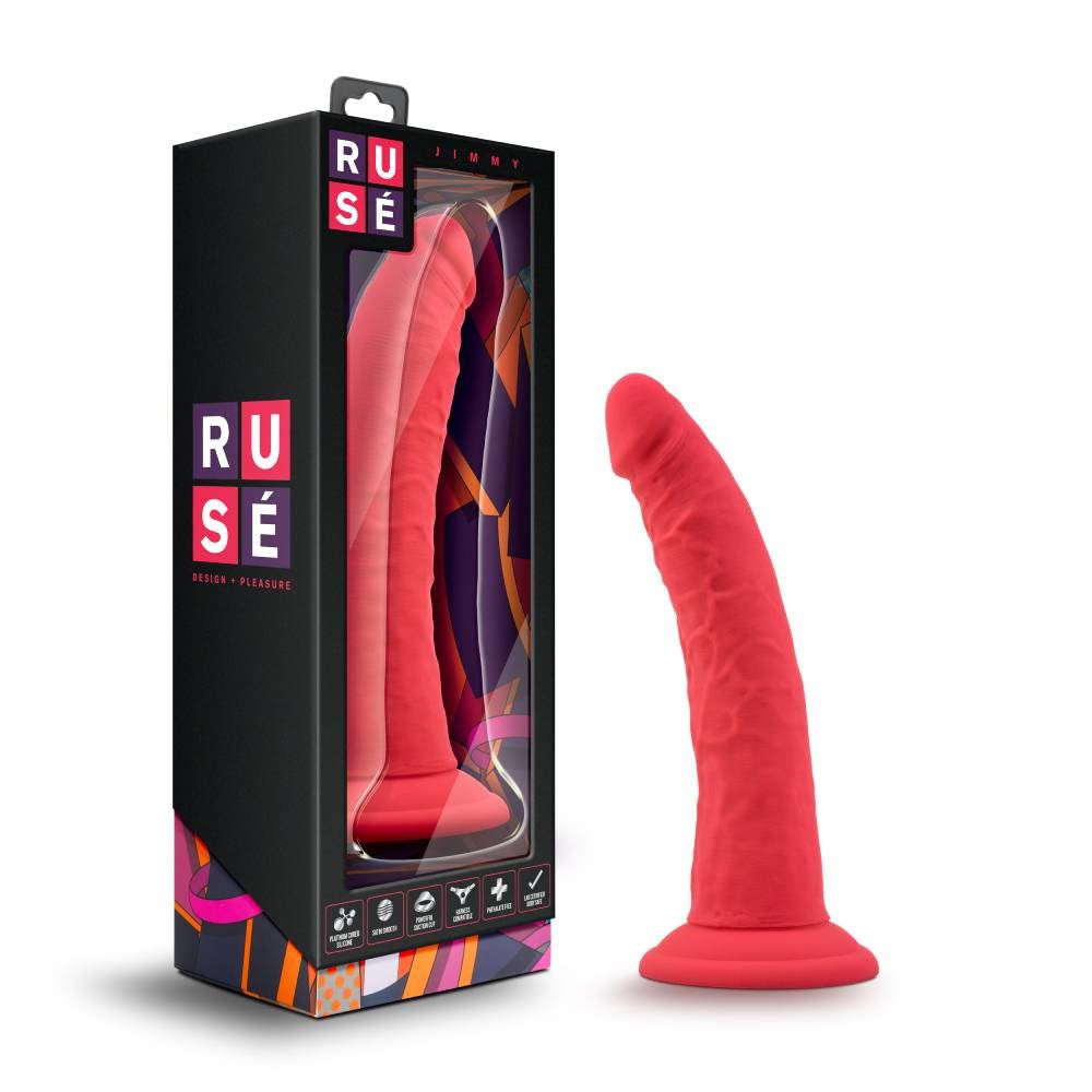 Blush Novelties Ruse Jimmy 7 Inches Realistic Dildo Premium Silicone - - Realistic Dildos