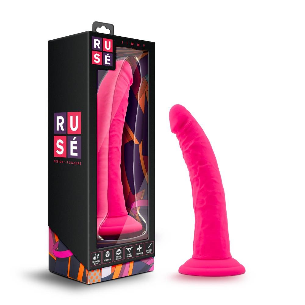 Blush Novelties Ruse Jimmy 7 Inches Realistic Dildo Premium Silicone - - Realistic Dildos
