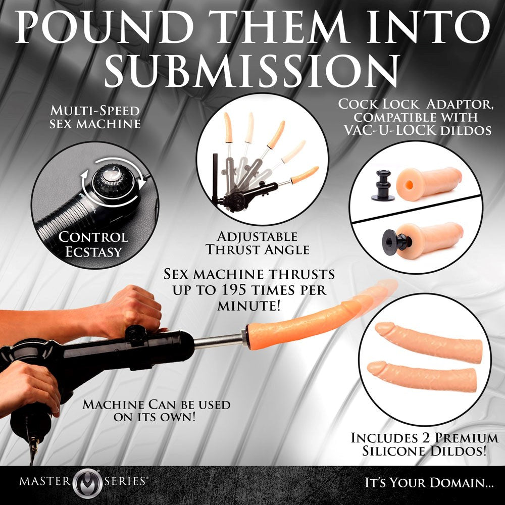 XR Brands Master Series Ultimate Enforcer Forced Orgasm Tower with Machine - - Sex Machines