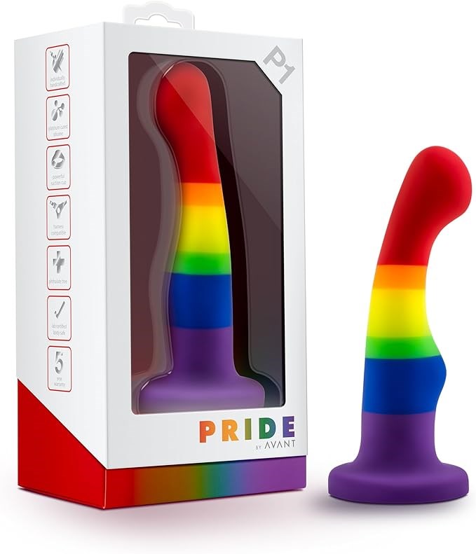 Blush Novelties Avant Pride P1 Freedom Silicone Dildo Hand Sculpted - - Realistic Dildos
