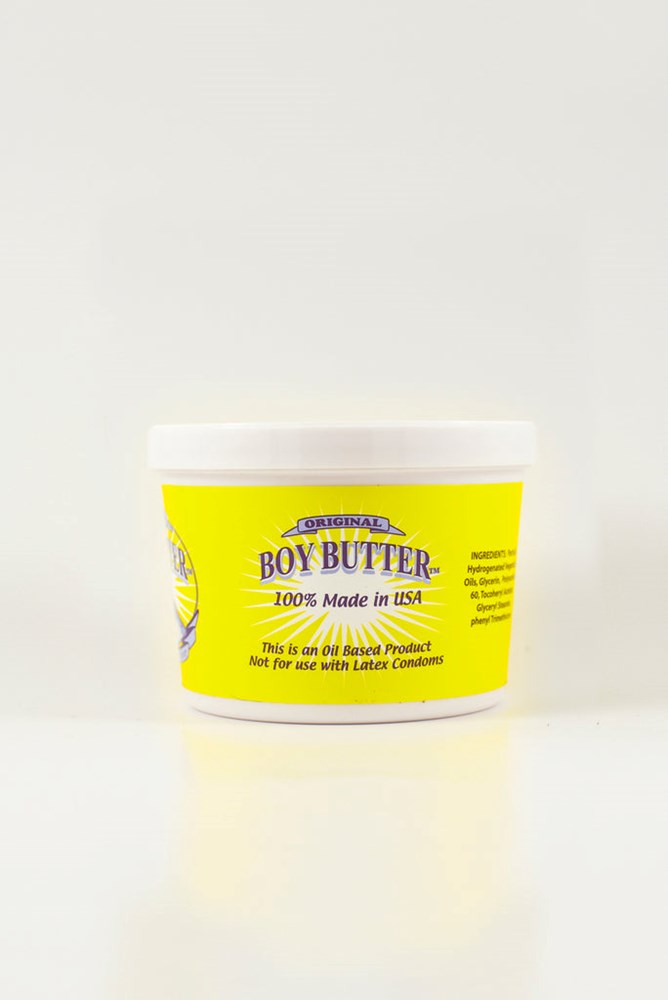 Boy Butter Original Oil Based Adult Lubricant 16 Oz Tub Long Lasting Formula - - Massage Oils and Lubricants