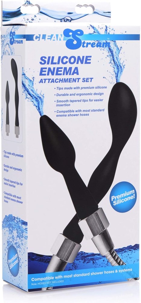 XR Brands CleanStream Silicone Enema Attachment Set Medical Grade - - Enemas and Douches