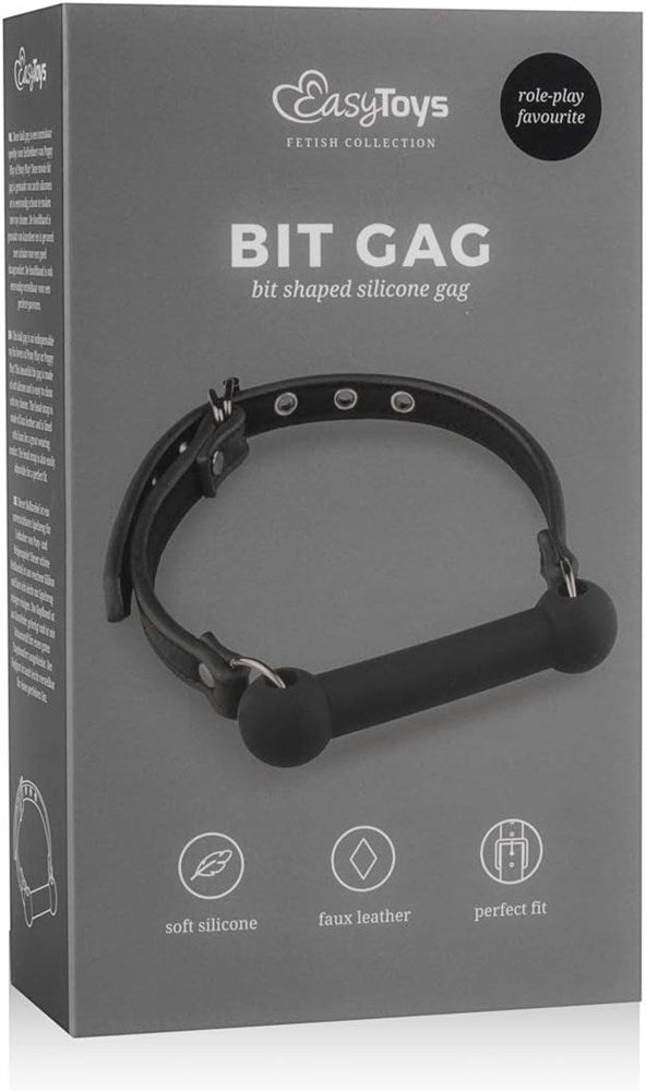 Fetish Collection Easy Toys BDSM Play Silicone Bit Gag Premium Comfort - - Bondage Gags and Bits