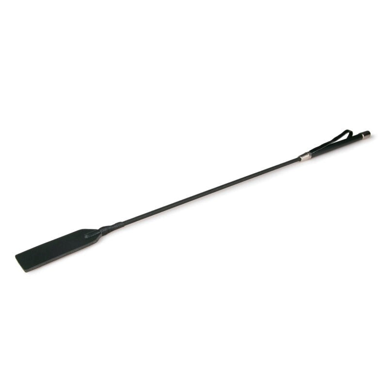 Fetish Collection Easy Toys Rectangle BDSM Crop Whip Black Premium Impact - - Whips And Crops
