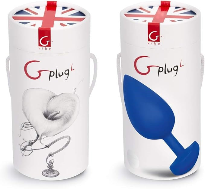 Gvibe Gplug Anal Plug Large Navy Blue Premium Vibrating Butt Plug - - Butt Plugs