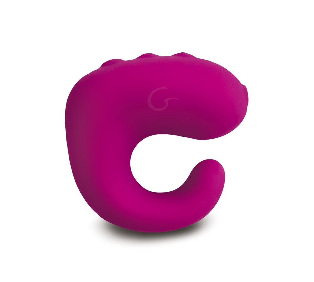 Gvibe Gring Remote Control Finger Vibrator XL Sweet Raspberry Dual Function - - Finger and Tongue Vibrators