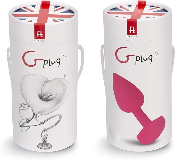 Gvibe Vibrating Gplug Small Neon Rose Premium Silicone Anal Vibrator - - Butt Plugs