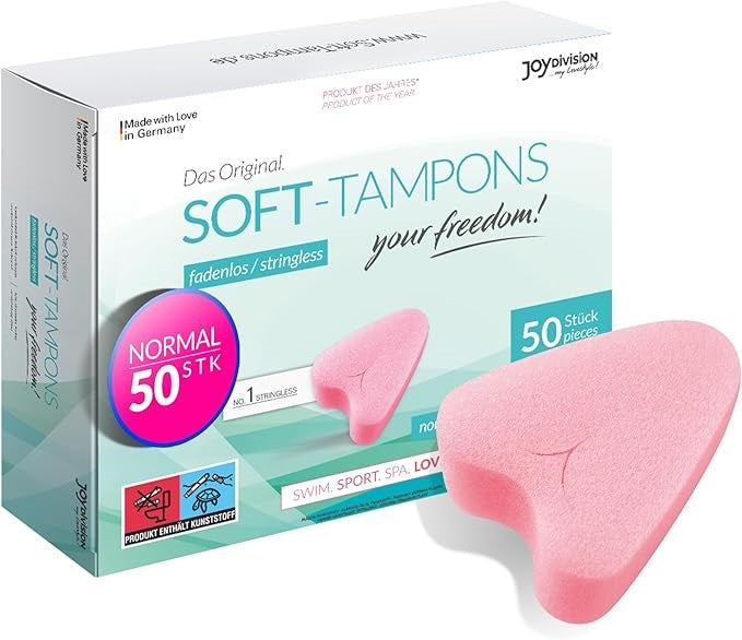 JoyDivision Soft Sponge Normal 50 Piece String Free Menstrual - - Condoms
