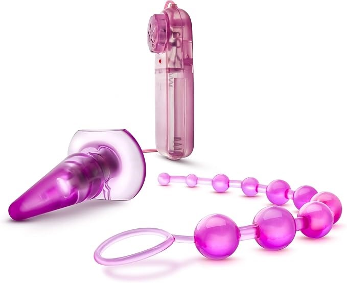 Blush Novelties Quickie Kit Vibrating Anal Plug Pink Dual Stimulation - - Butt Plugs