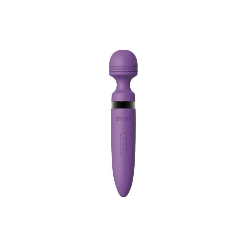 Shibari Deluxe Mega Wireless 28X Body Wand Massager Purple Powerful Vibrator - - Body Wands