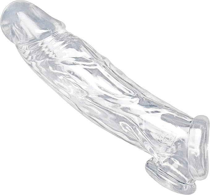 XR Brands Size Matters Realistic Penis Enhancer and Ball Stretcher Flesh - - Pumps, Extenders and Sleeves