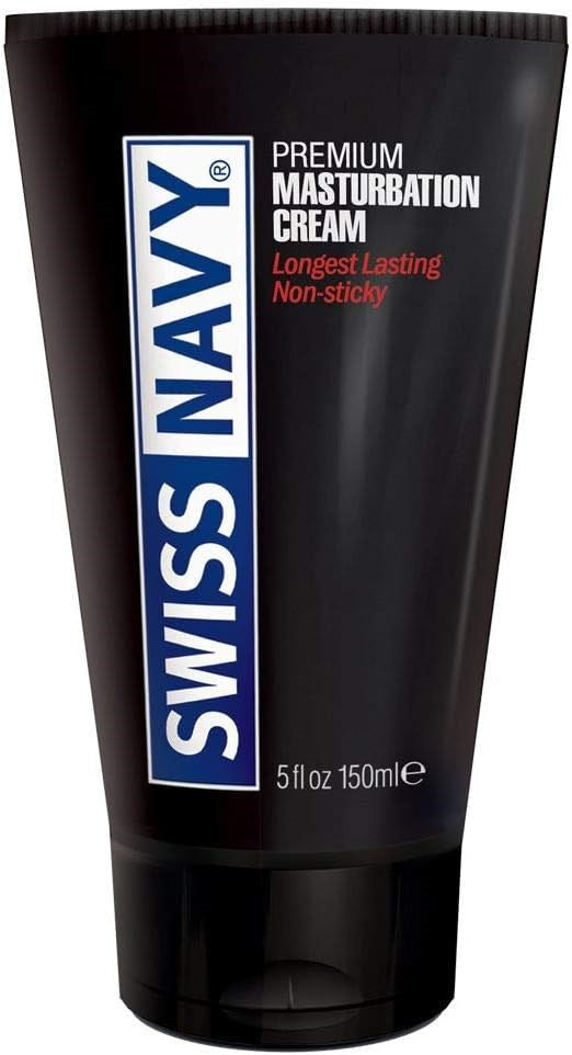 Swiss Navy Premium Masturbation Cream 147ml Heat Activated - - Delay and Excite Sprays