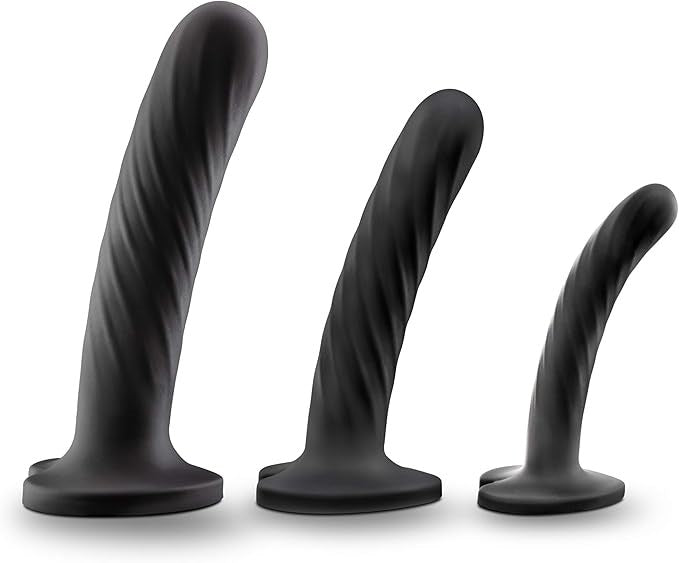 Blush Novelties Temptasia Twist Silicone Dildo Kit Set of Three Progressive - - Realistic Dildos