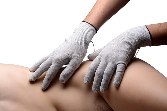 XR Brands Zeus Awaken Electro Stimulation Gloves with Conductive Elements - - Electro Sex
