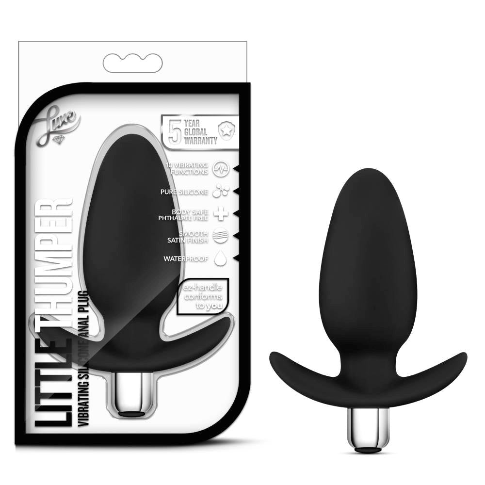 California Exotics Luxe Little Thumper Anal Plug with Removable Vibrator - - Butt Plugs