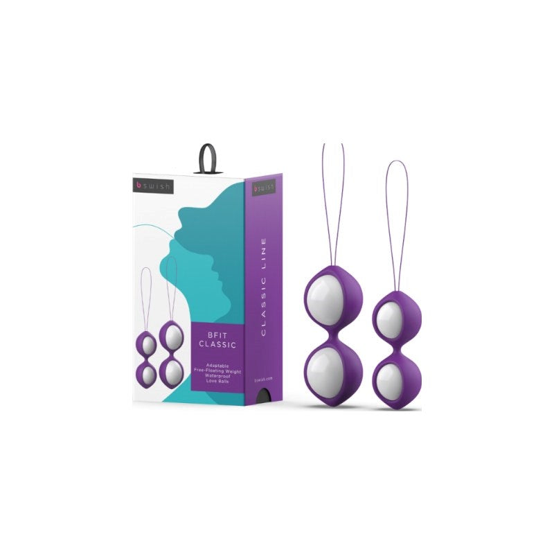 B Swish Bfit Classic Purple Love Balls Progressive Kegel Exercise System - - Love Eggs and Kegel Exercisers