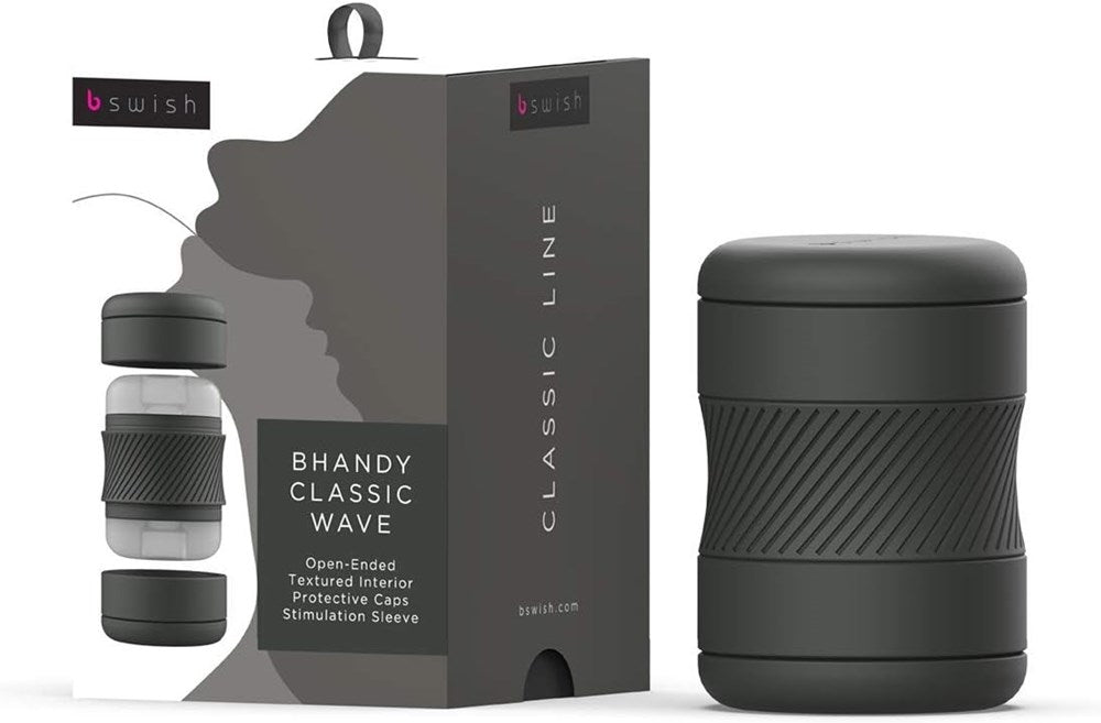 B Swish BHandy Classic Mens Masturbator with Dual Ended Textured Design - - Masturbators and Strokers