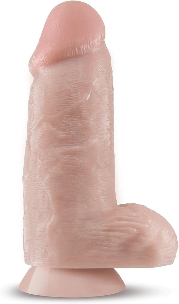 Blush Novelties Dr Skin Dr Chubbs LIfelike Texture Realistic Cock Vanilla - - Realistic Dildos