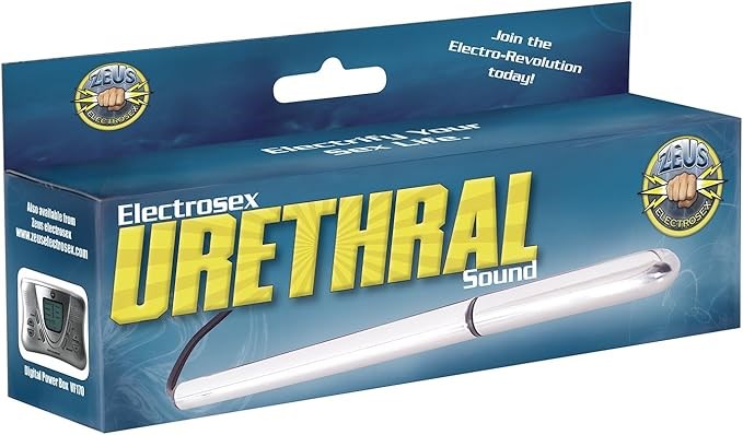 XR Brands Zeus Electrosex Urethral Sound 7 Inch Bipolar Stimulation - - Electro Sex