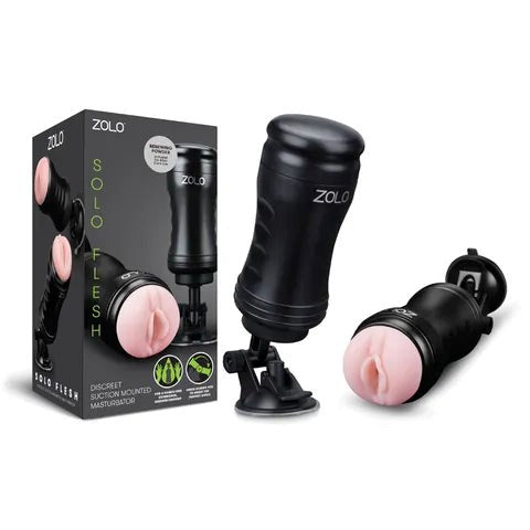 Xgen Products Zolo Handsfree Male Masturbator Flesh with Suction Mount - - Masturbators and Strokers