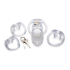Master Series Clear Captor Male Chastity Cage - - Male Chastity