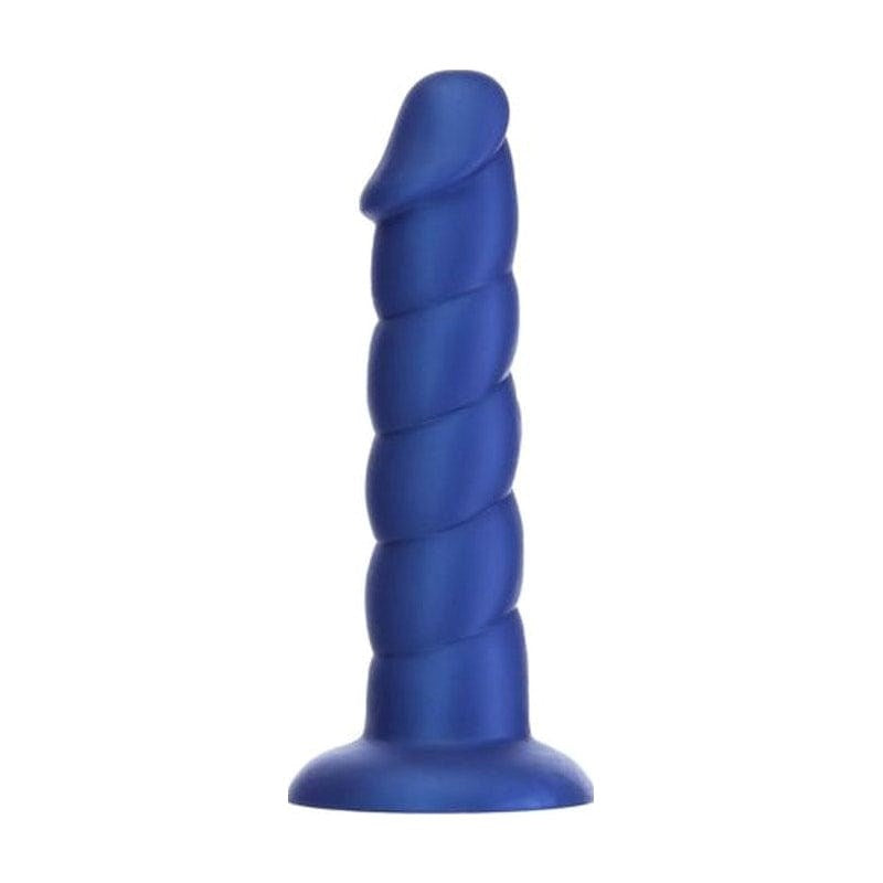 BMS Factory Addiction Unicorn Realistic Dildo 8 Inch Blue with Suction Cup - - Realistic Dildos
