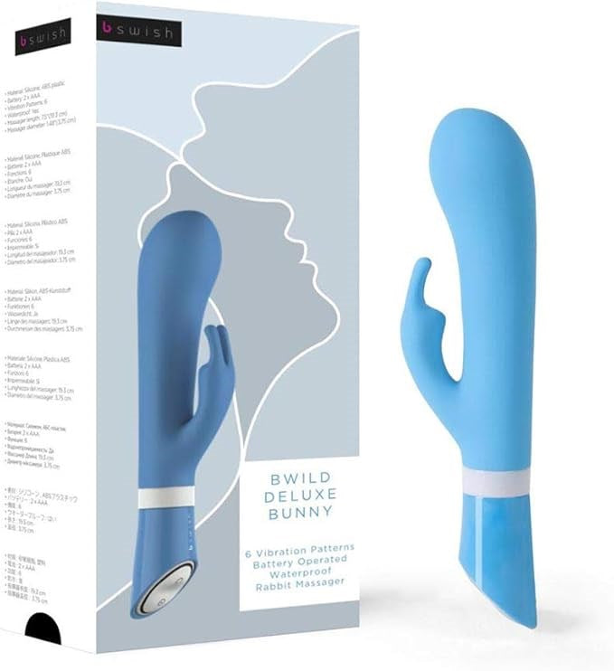 B Swish Bwild Deluxe Bunny G Spot Vibrator Blue Lagoon Dual Stimulation - - G-Spot Vibrators