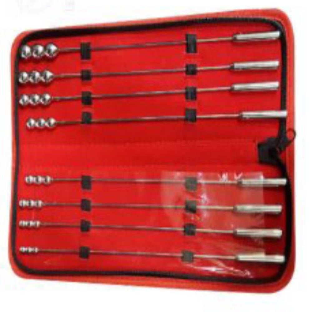 BDStyle 8 Pieces Bougie Pins Urethral Sounding Set Medical Grade Steel - - Urethral Sounds