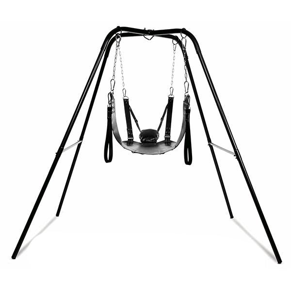 XR Brands Strict Extreme Sex Sling and Sex Swing Stand with Steel Frame - - Sex Swings And Slings