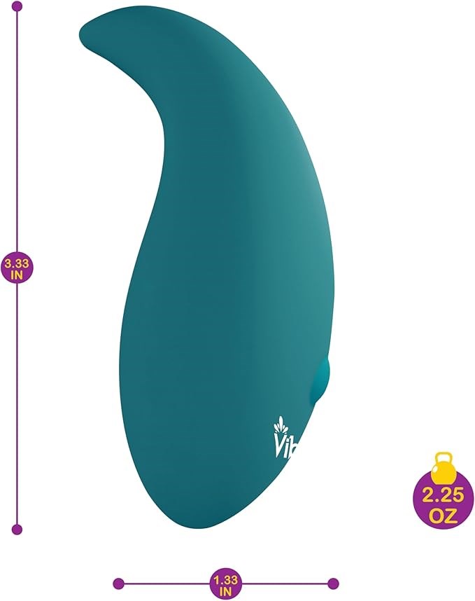 Viben Elated Pinpoint Rechargeable Vibrator Ocean Flexible Tip Design - - Personal Massagers