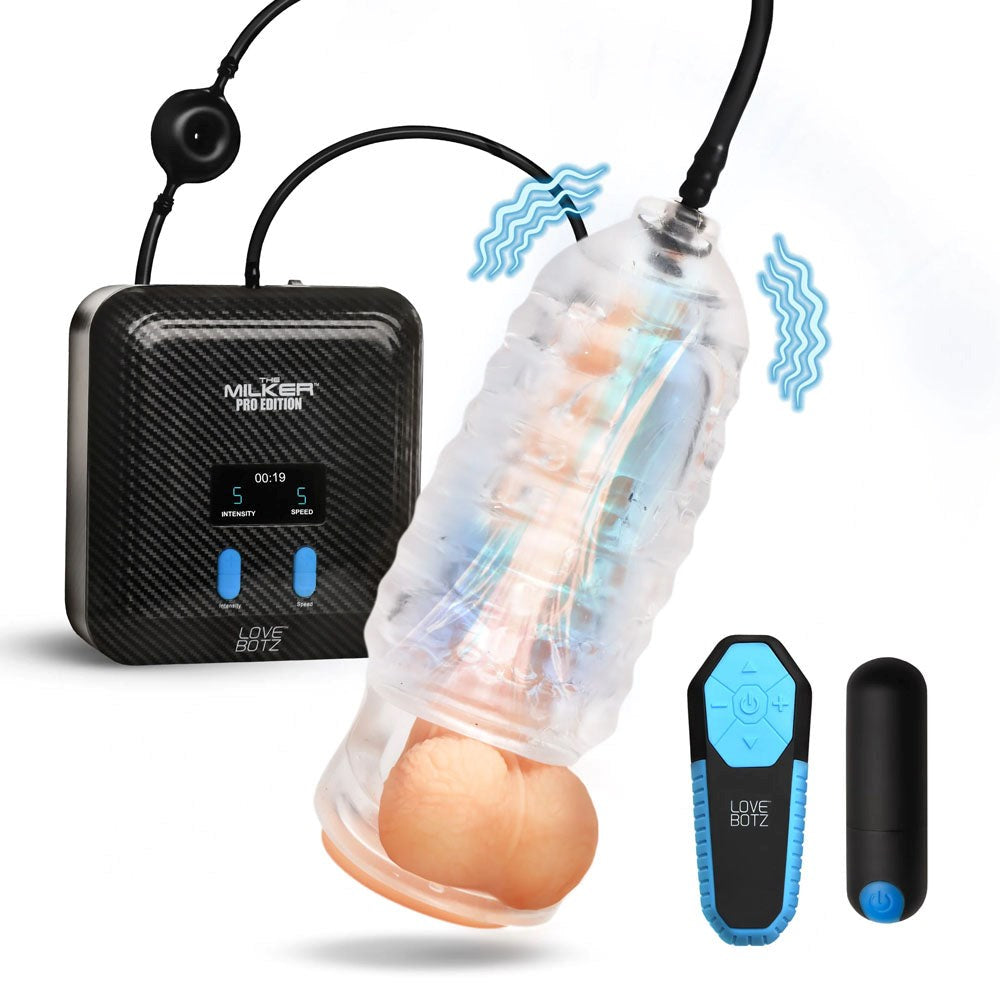 XR Brands LoveBotz The Milker Stamina Mains Powered Milking Masturbator - - Masturbators and Strokers