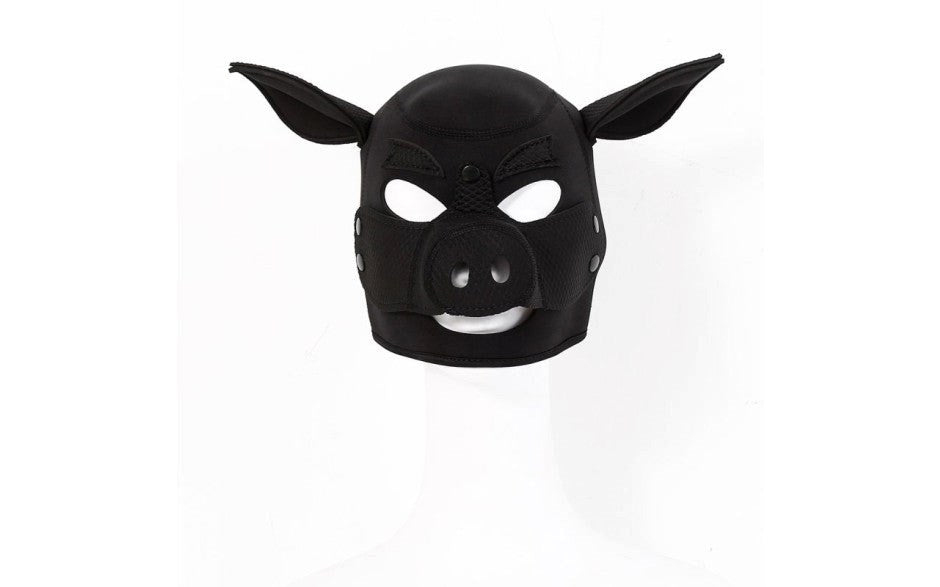 Doc Johnson Daytona BDSM Play Neoprene Pig Mask Premium Role Play Gear - - Bondage Hoods