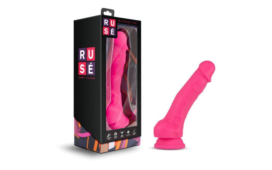 Blush Novelties Ruse Hypnotize Suction Cup Realistic Dildo Premium Silicone - - Realistic Dildos