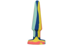 A-Play Groovy Silicone Anal Plug 5 Inch Sunrise - - Butt Plugs