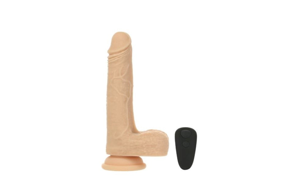 BMS Factory Addiction The Freak Vibrating Rotating Dong With Remote Triple Action - - Vibrating Dildos